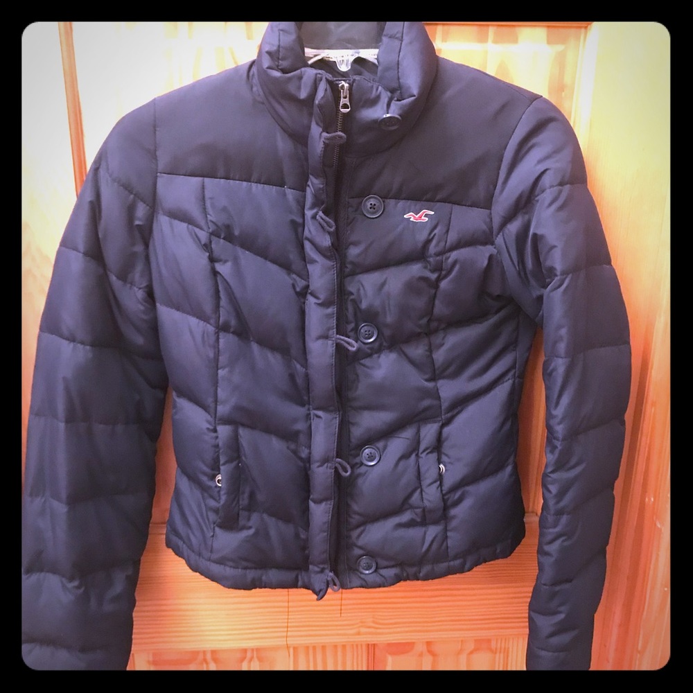 Navy blue hollister jacket